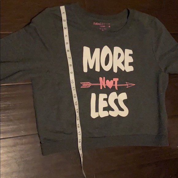 Rebellious One More Not Less Cropped Sweater XL - Picture 6 of 6
